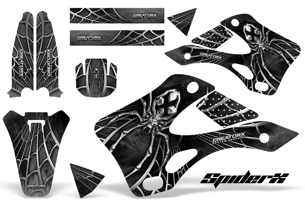 Kawasaki KX 250 99-02 Graphics Kit SpiderX Silver